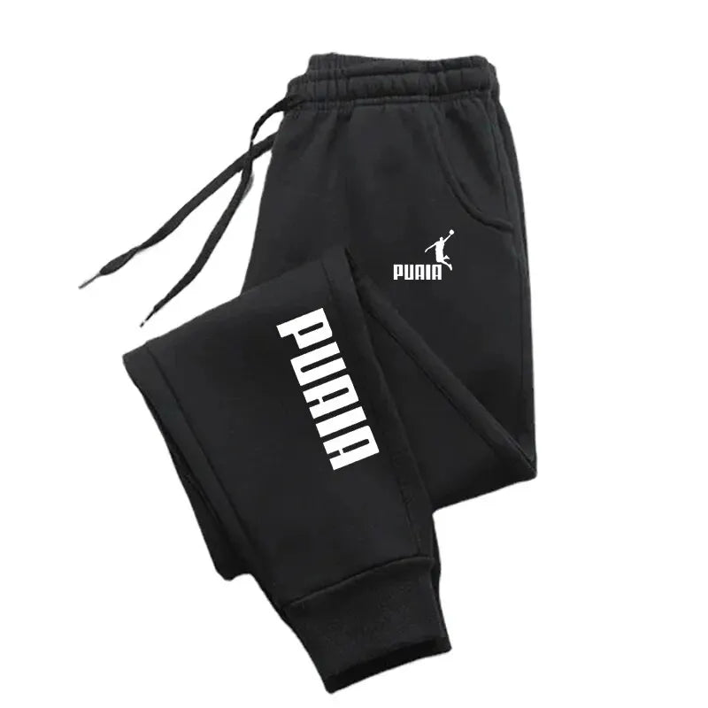 Puaia Men's Loose Fit Jogging Trousers Autumn Winter