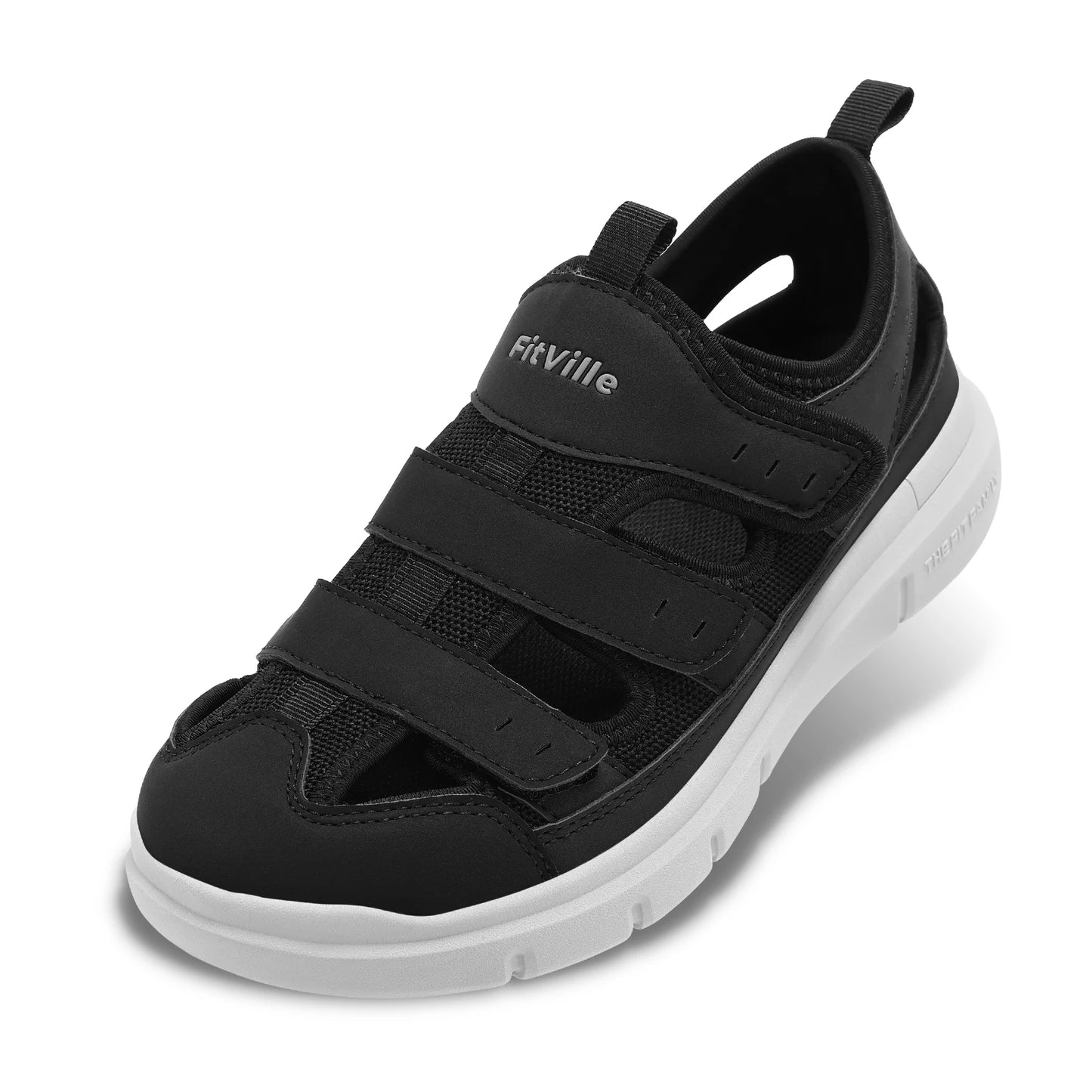 FitVille Men's Diabetic Sandals With Arch Support Lightweight Breathable