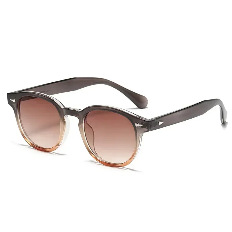 Jnpcxi Vintage Round Sunglasses UV400 Protective Acetate Frame Shades