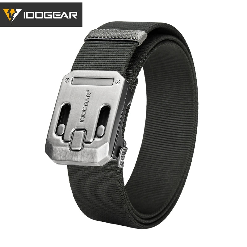 IDOGEAR Men's Ratchet Belt No Holes Slide Buckle Casual