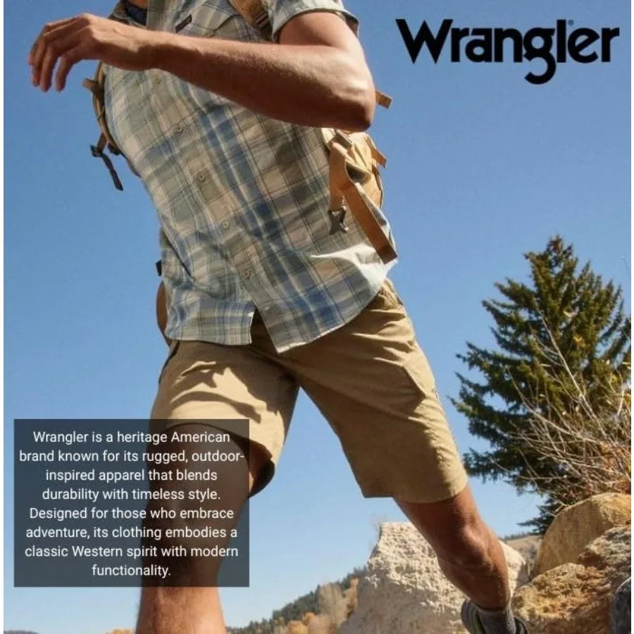 Wrangler Twill Casual Shorts With Elastic Waist For Men