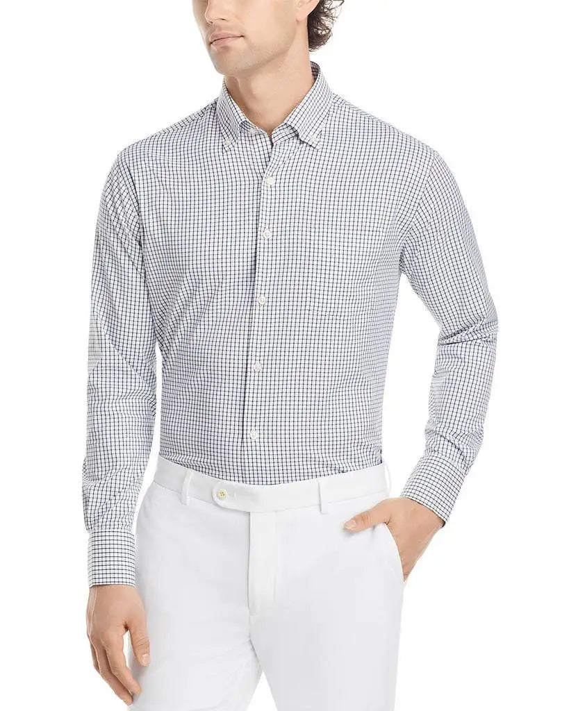 Peter Millar Hanford Performance Twill Button Down Casual Classic Shirt