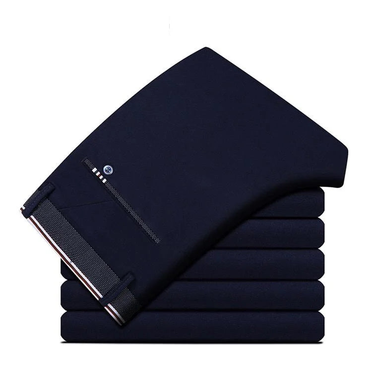 Men Spring Autumn Business Suit Pants Lightweight Formal Trousers