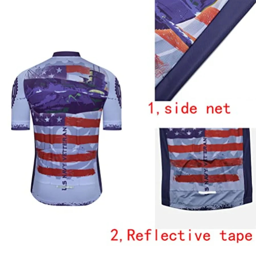 Womens Cycling Jersey Set Short Sleeve Shirt And Padded Shorts