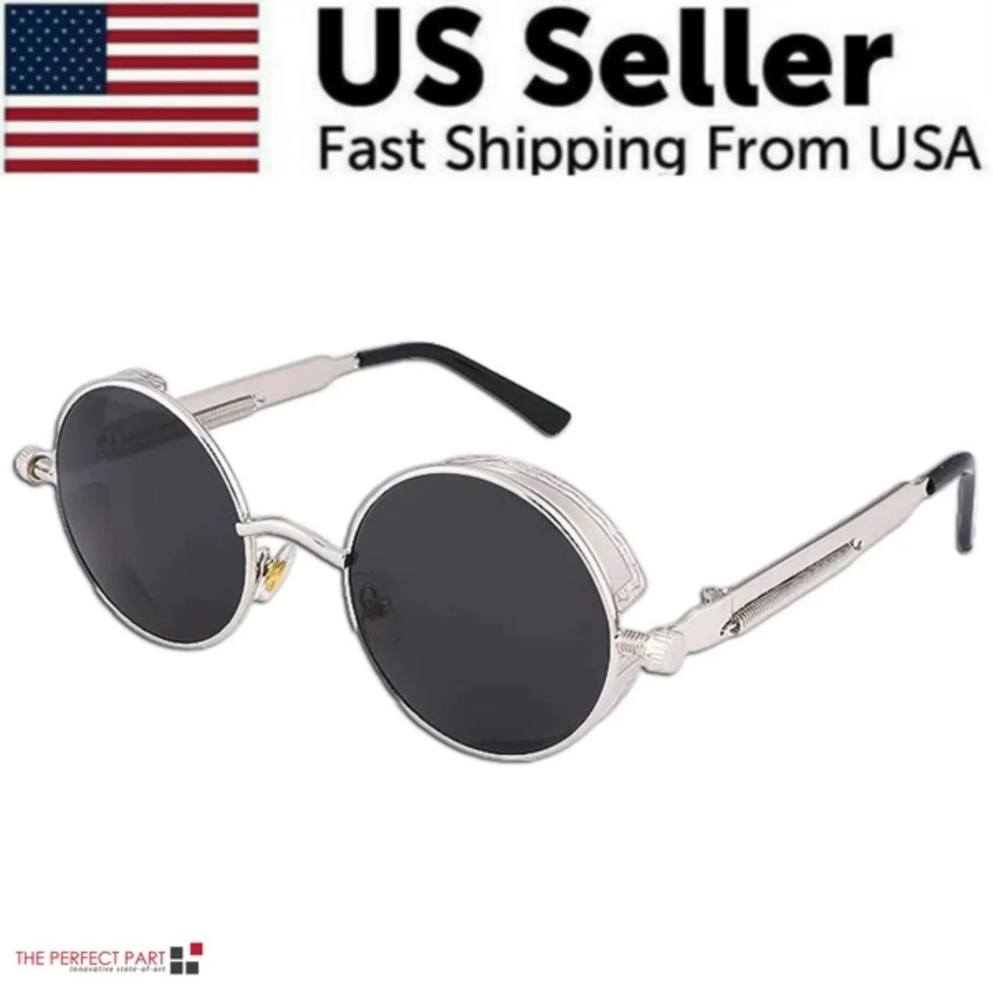 Retro Round Polarized Sunglasses Offering Premium UV Defense