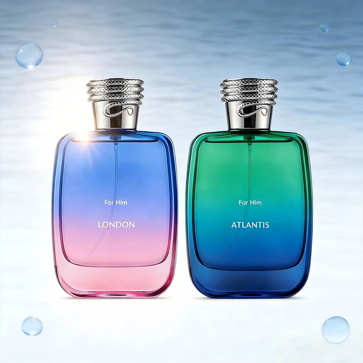 Hawas Men Eau De Parfum London Atlantis Two Scents Fresh Aquatic Woody
