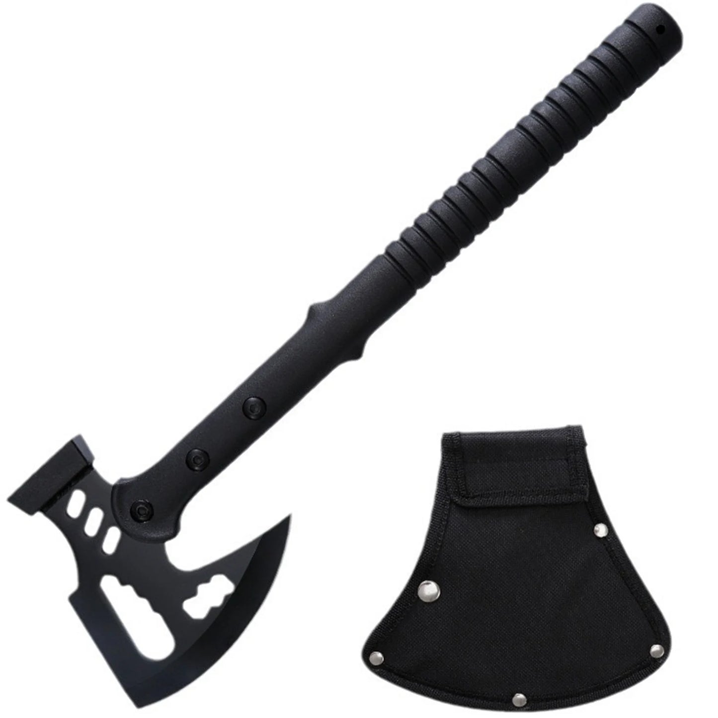 Stainless Steel Reinforced One Piece Camping Survival Axe With Sheath