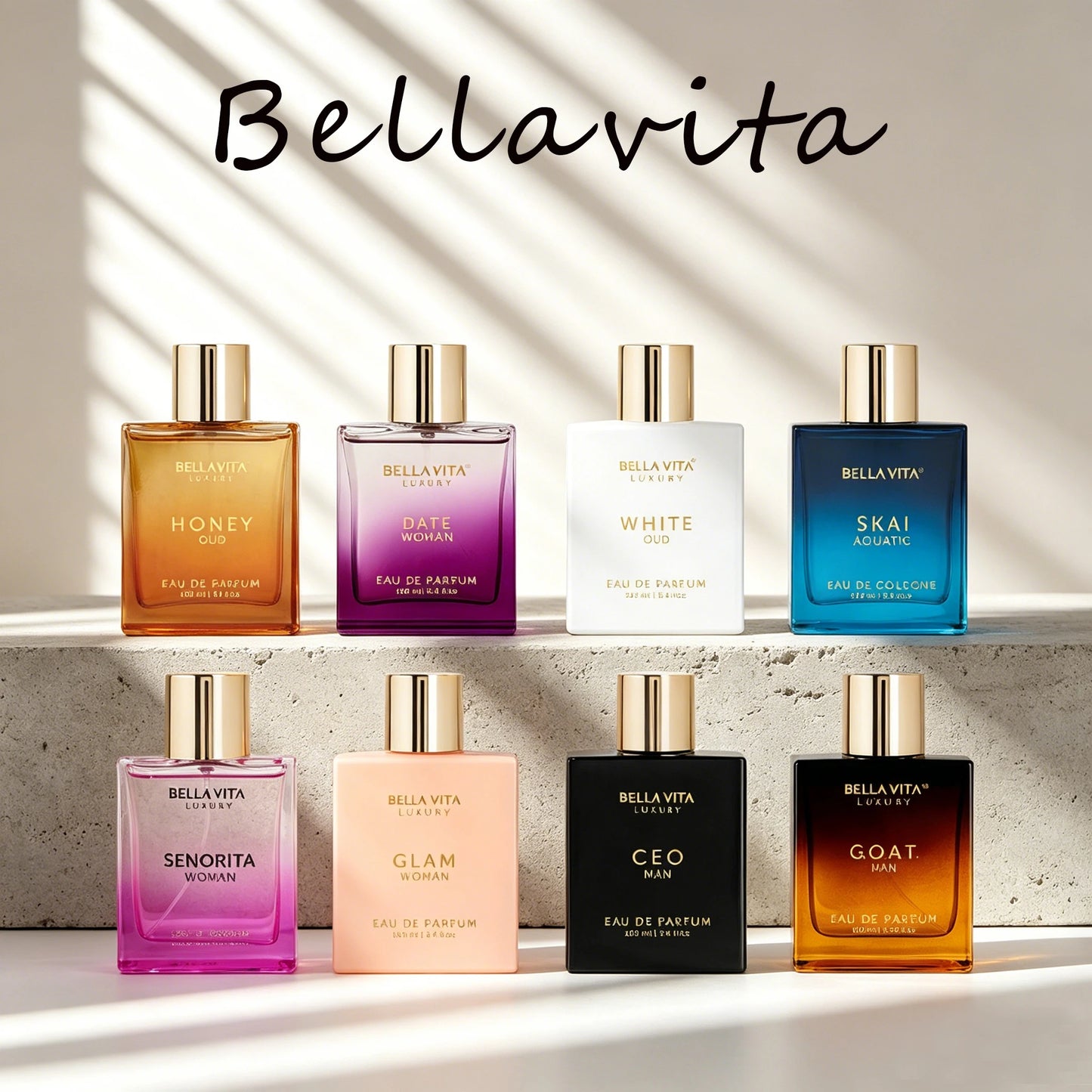 Bellavita Honey Oud EDP Unisex Perfume 100ml Long Lasting Scent
