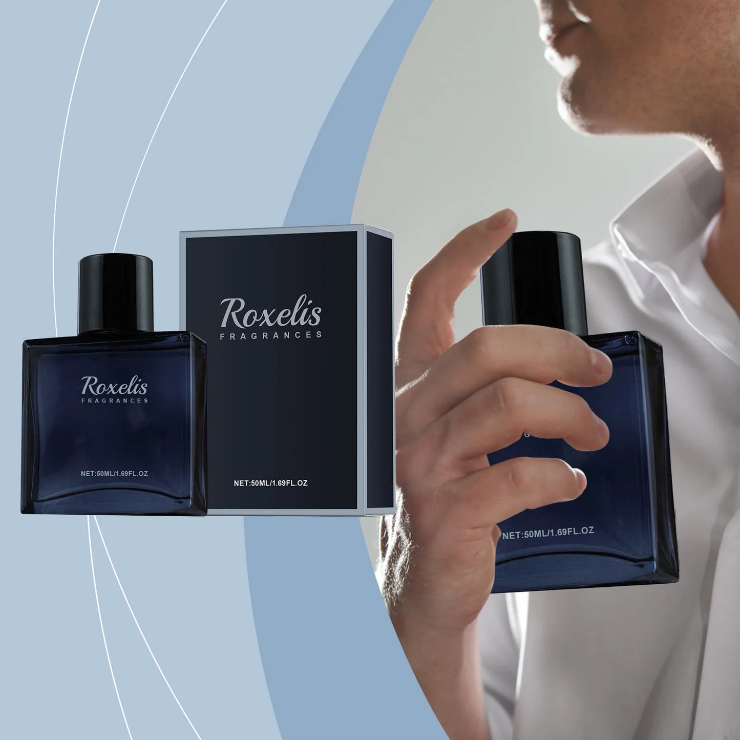 Roxelis Glamour Men Perfume Spray Bergamot Cologne Long Lasting Pheromone