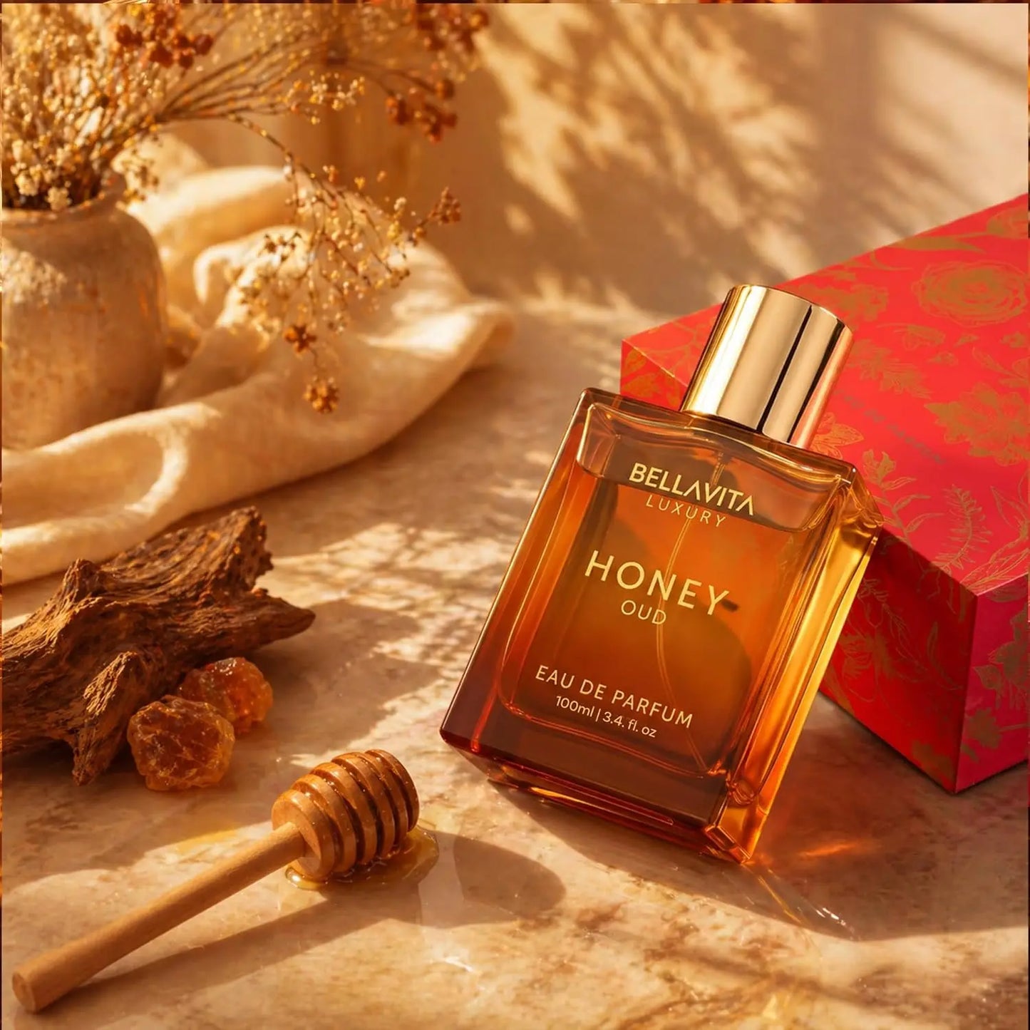 Bellavita Honey Oud EDP Unisex Perfume 100ml Long Lasting Scent