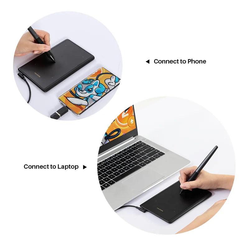 Huion H420X Graphics Tablet Type C For Android And Windows PC
