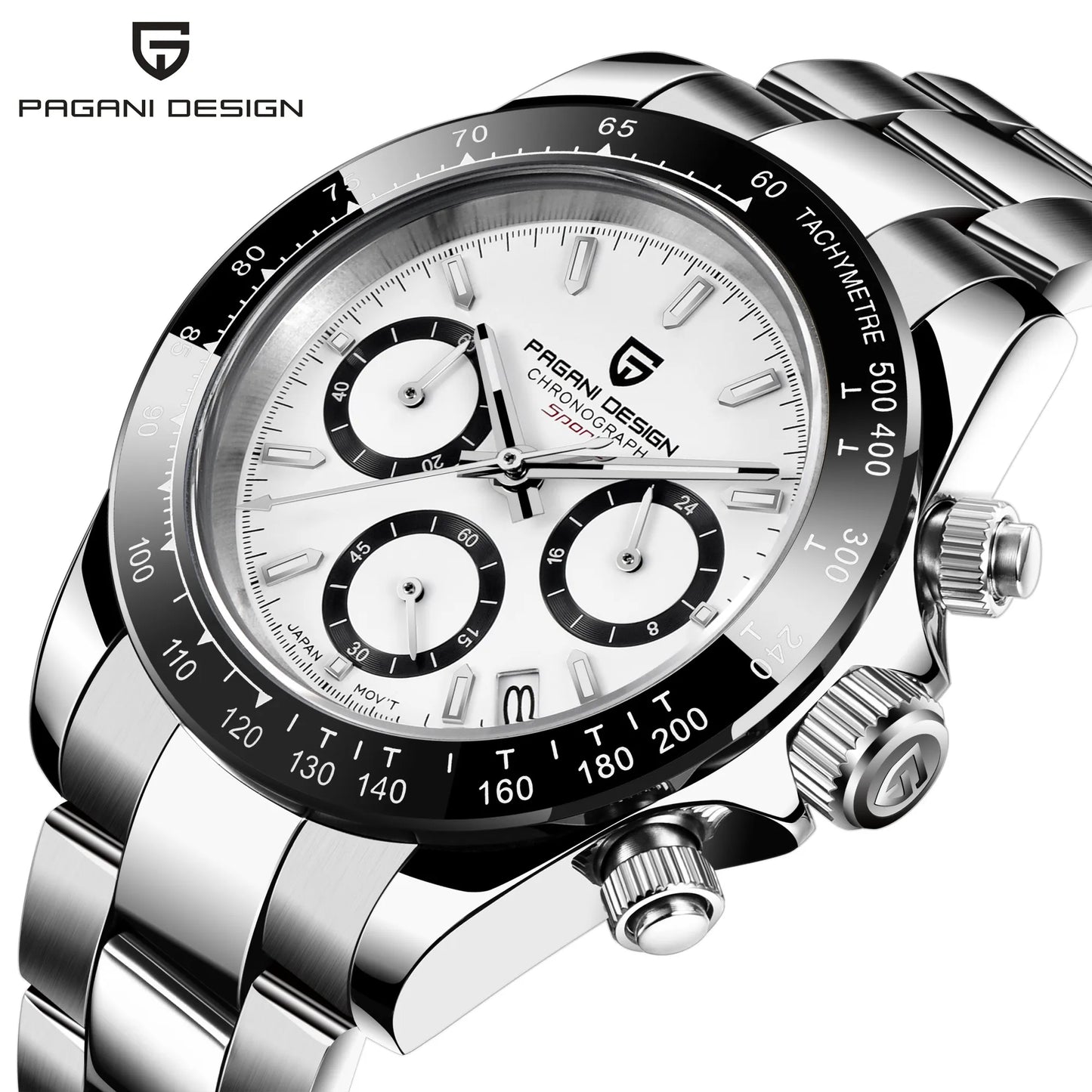 PAGANI DESIGN PD1644 Men's Quartz Chronograph Watch Sapphire Glass