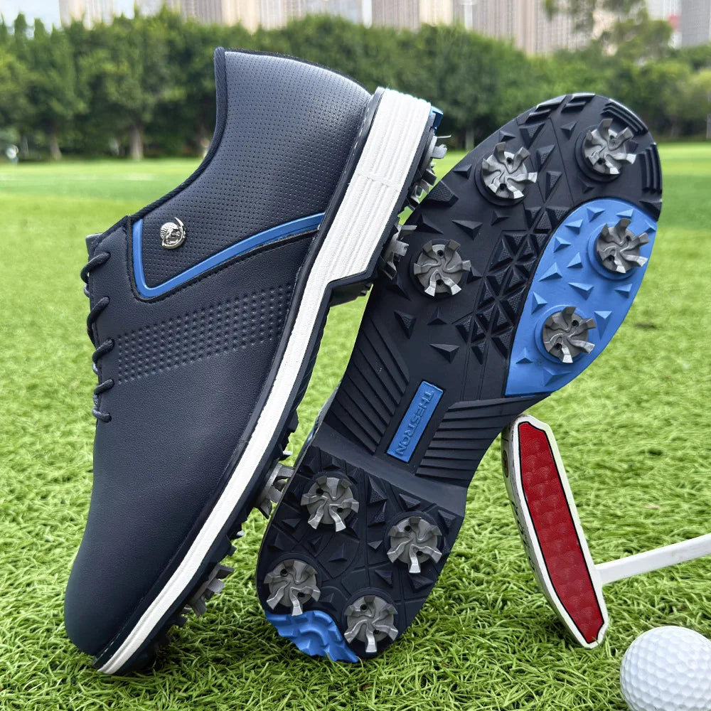 YUYIN Mens Golf Shoes Breathable Anti Slip Outdoor Casual Sneakers