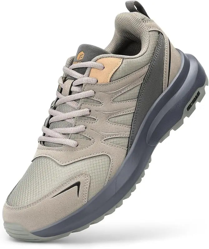 FitVille Mens Hiking Running Sneakers With Built In Arch Support