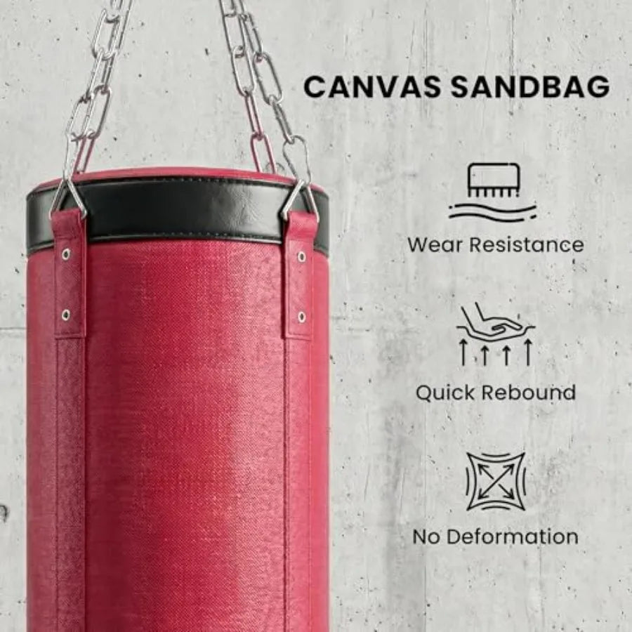 Home Gym Sandbag With Stand For Adults Canvas Durable Training Bag