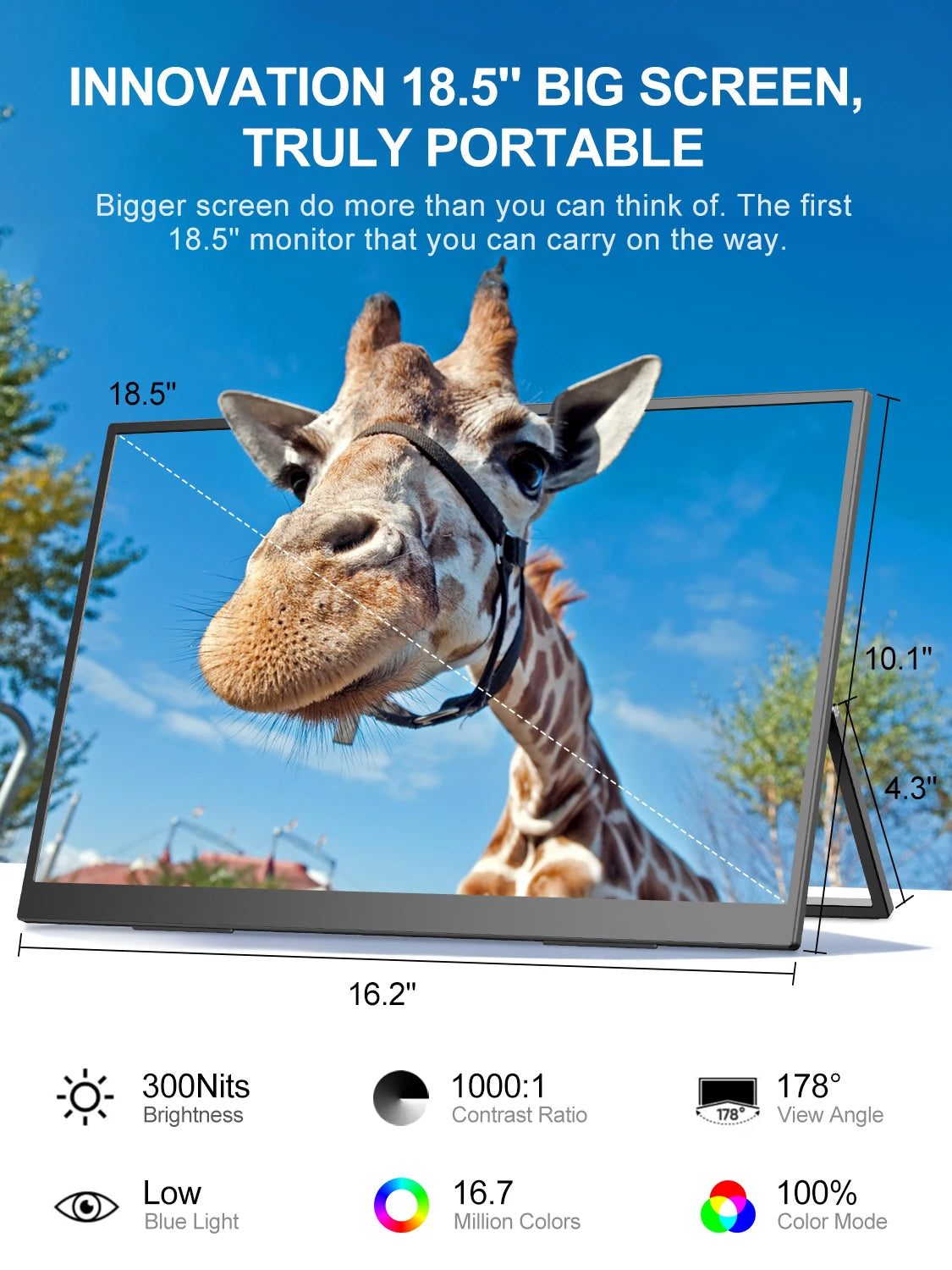 Uperfect 120Hz FHD IPS Monitor With HDMI USB C Speakers