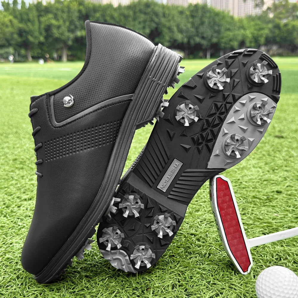 YUYIN Mens Golf Shoes Breathable Anti Slip Outdoor Casual Sneakers