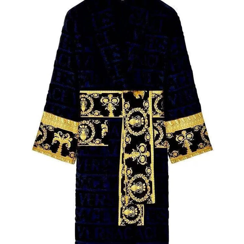 Cotton Bathrobe For Men And Women Luxury Plush Loungewear