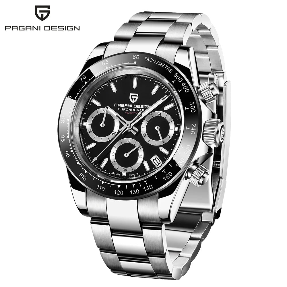 Pagani Design Men's Quartz Business Chronograph Wristwatch
