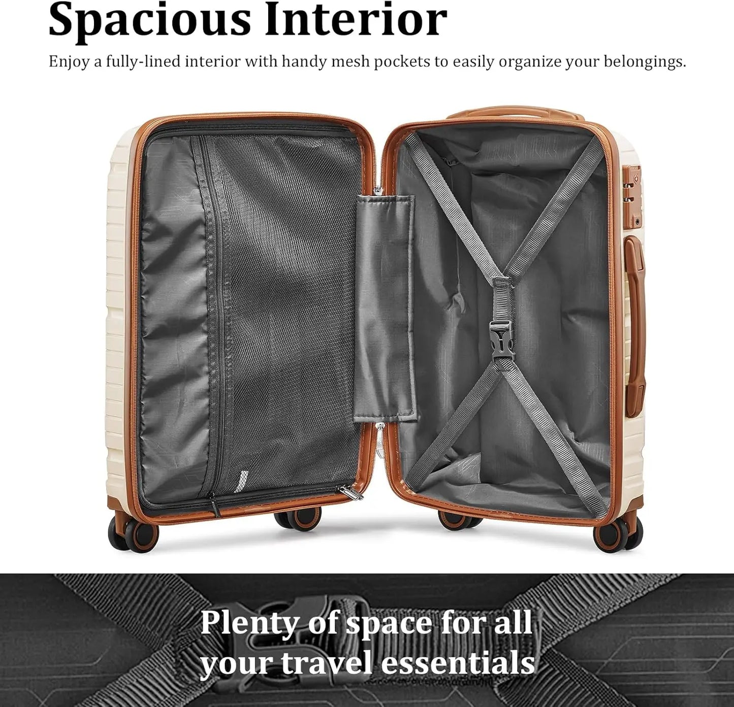 Joyway Lightweight Spinner Luggage Set With TSA Lock And Backpack