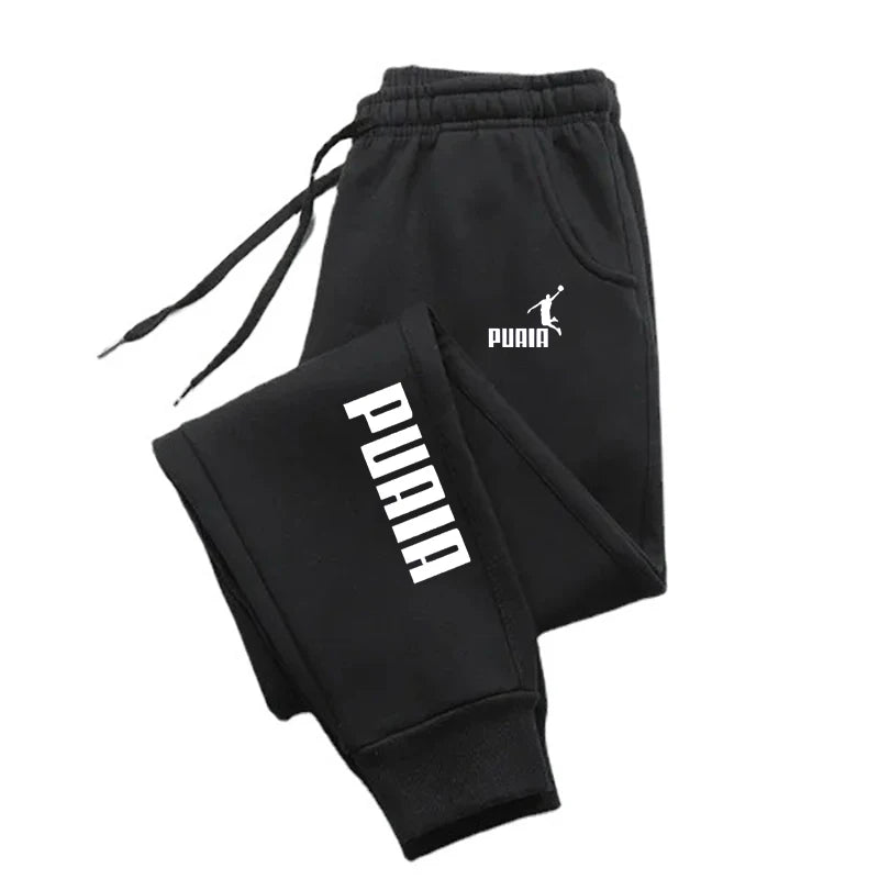 Puaia Men's Loose Fit Jogging Trousers Autumn Winter
