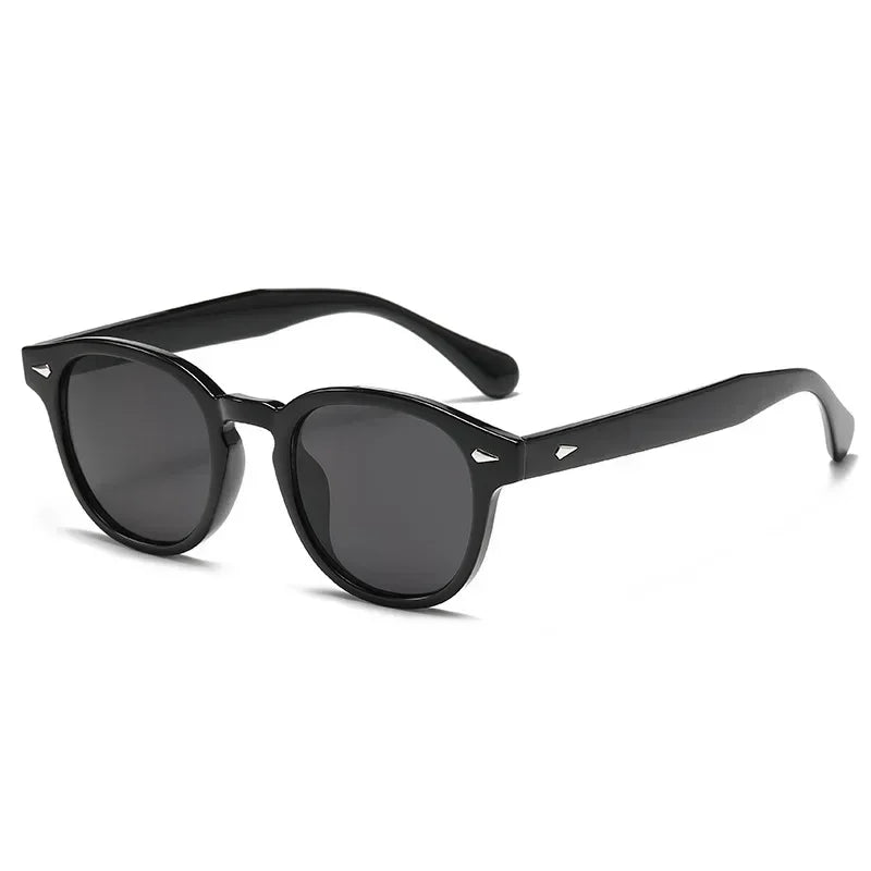 Jnpcxi Vintage Round Sunglasses UV400 Protective Acetate Frame Shades