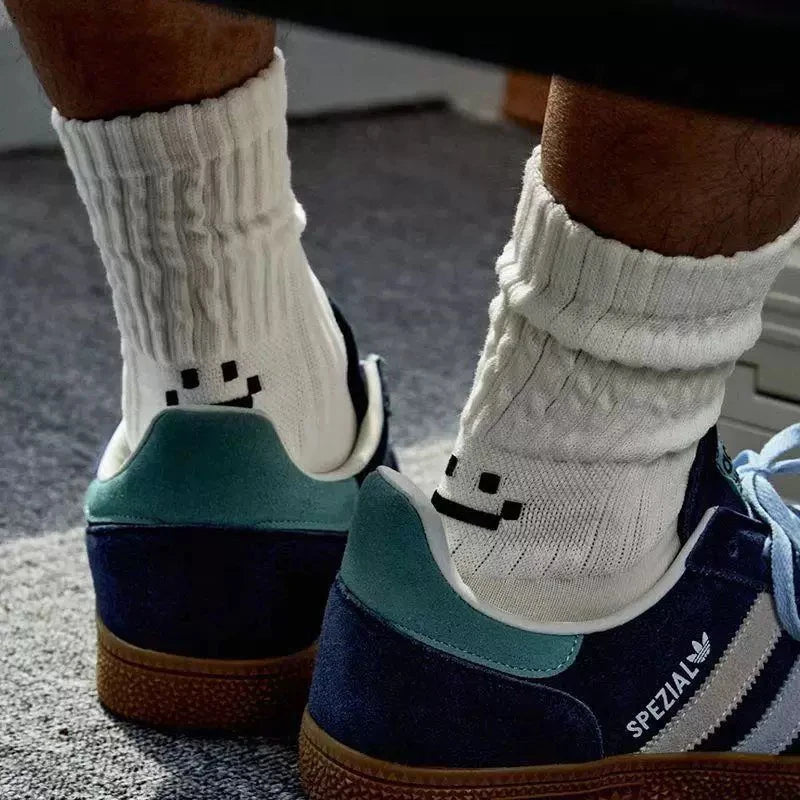 Men's Cotton Cushioned Crew Socks 4 Pairs Breathable Daily Wear