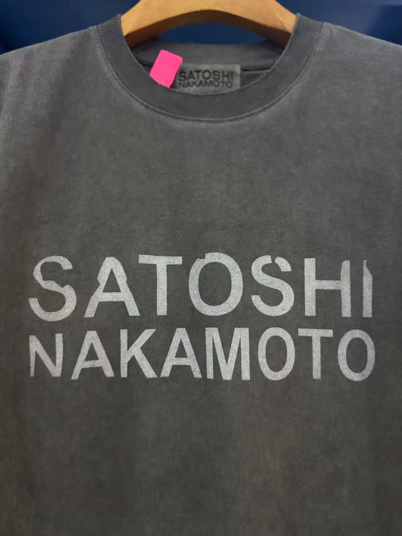 26SS Y2K High Quality American Retro Trendy Fashion Tops Satoshi Nakamoto 100% cotton large size loose Men's Women's T-Shirt
