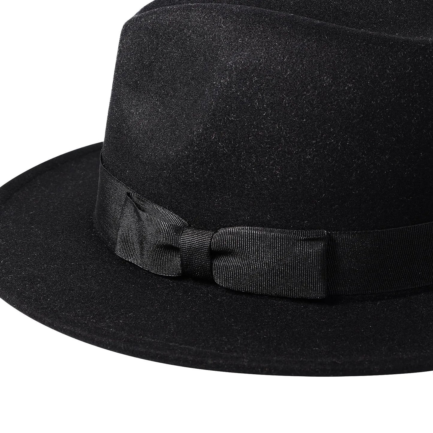 Unisex Fedora Hat Wool Felt Panama Pork Pie Jazz Style