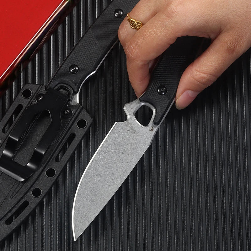 Ks 2048 Fixed Blade Portable Edc Utility Knife With Sheath