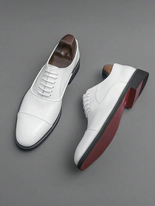 Patent Leather Oxford Derby Brogues For Men Wedding Formal Shoes