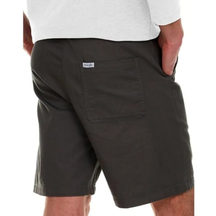Wrangler Twill Casual Shorts With Elastic Waist For Men
