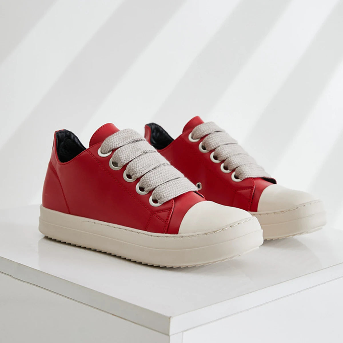 Men's Casual Lace-Up Shoes Waterproof PU Insole Rubber Outsole