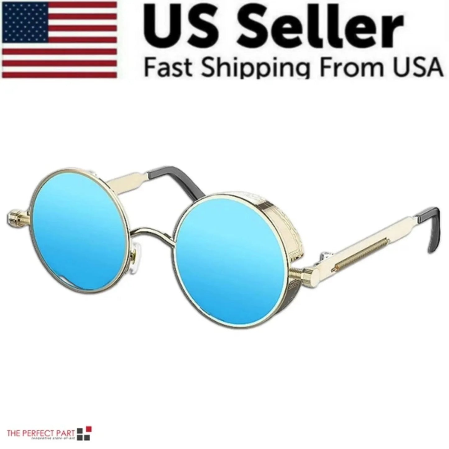 Retro Round Polarized Sunglasses Offering Premium UV Defense