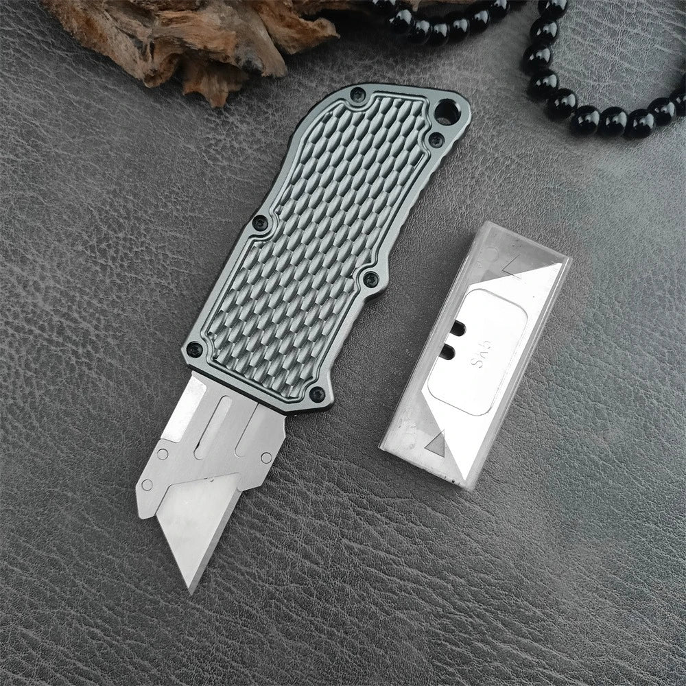 DIY Supplies Folding Knife 440C Blade Aluminum Handle Outdoor Tool