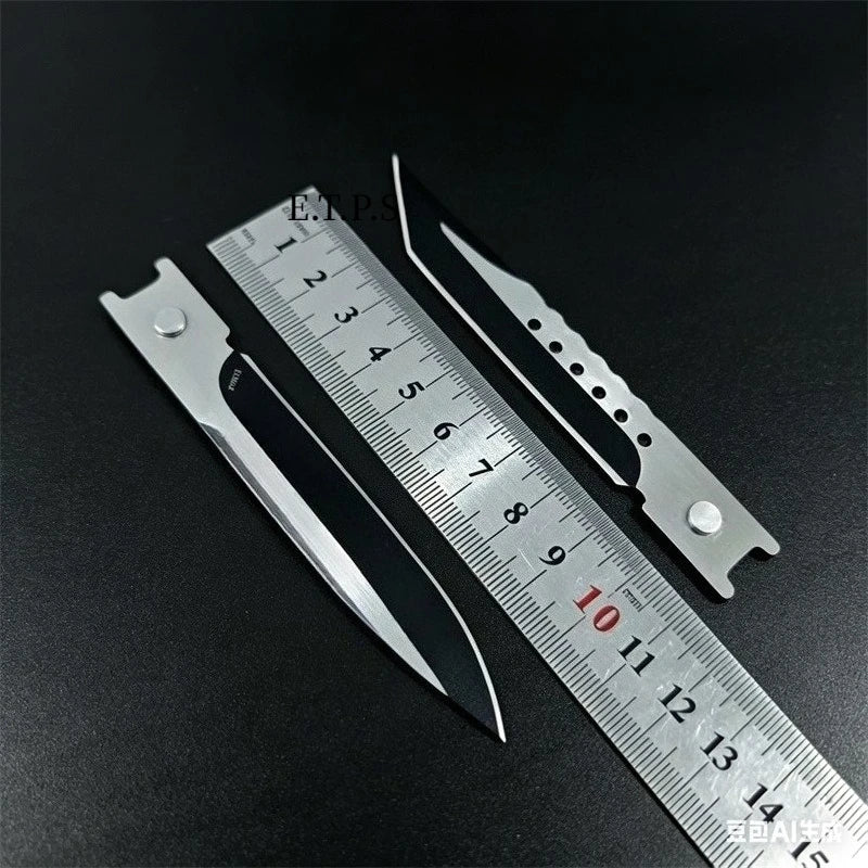 DIY Supplies D2 Steel Folding Pocket Knife Outdoor Survival Blade