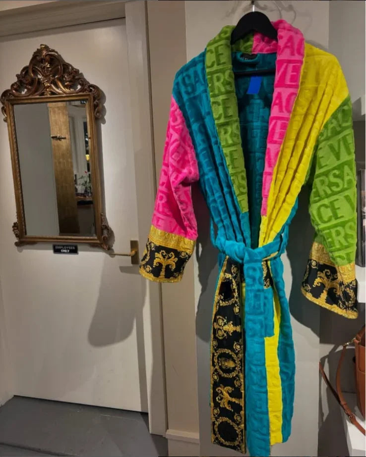 Luxury Plush Unisex Bathrobe With Sash Pockets Ultra Soft Comfort