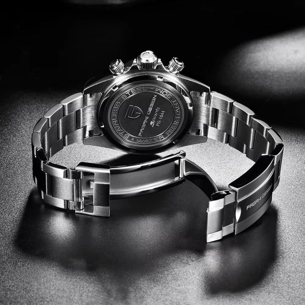 PAGANI DESIGN PD1644 Men's Quartz Chronograph Watch Sapphire Glass