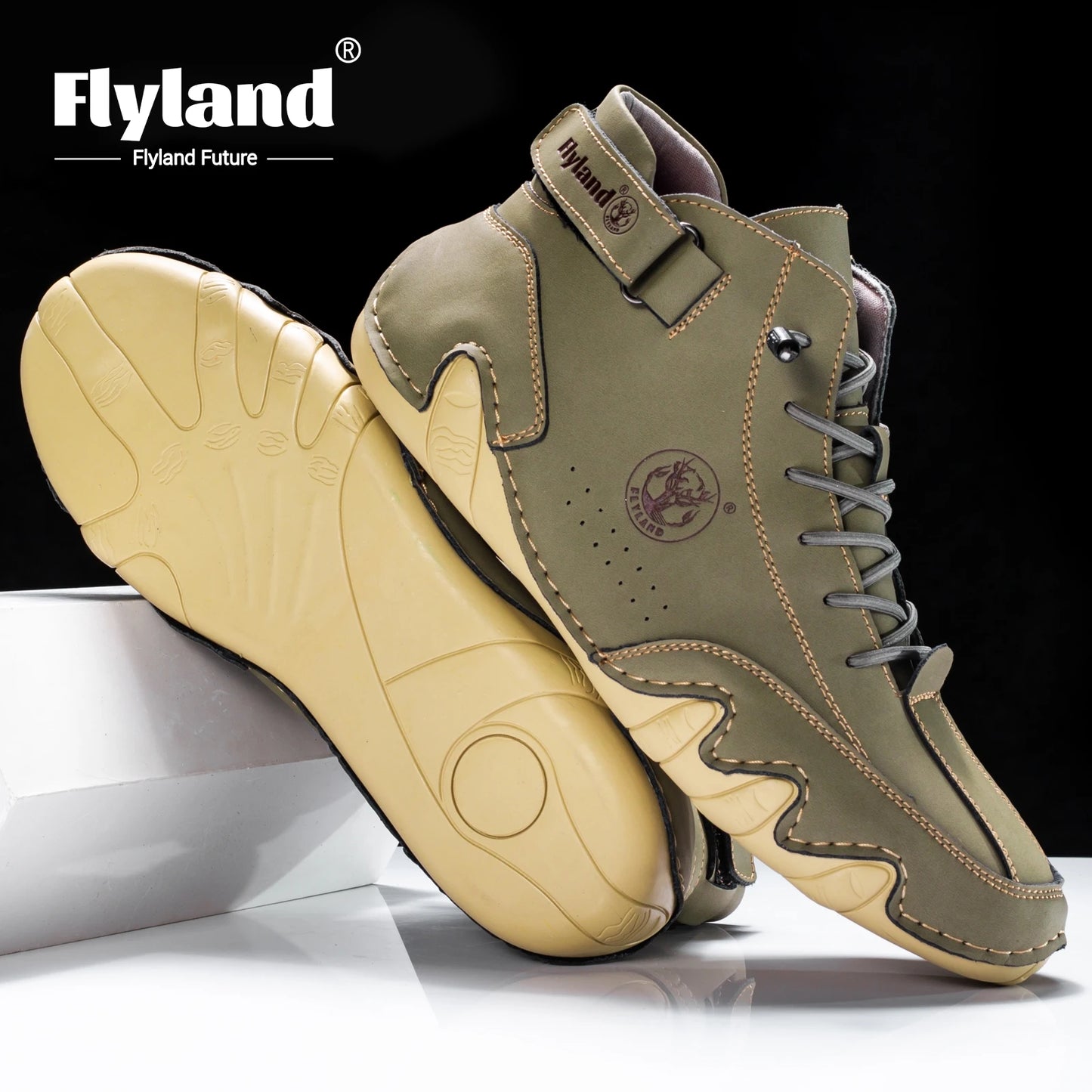 Flyland Men's Vintage Chukka Dress Boot For Casual Office Wear