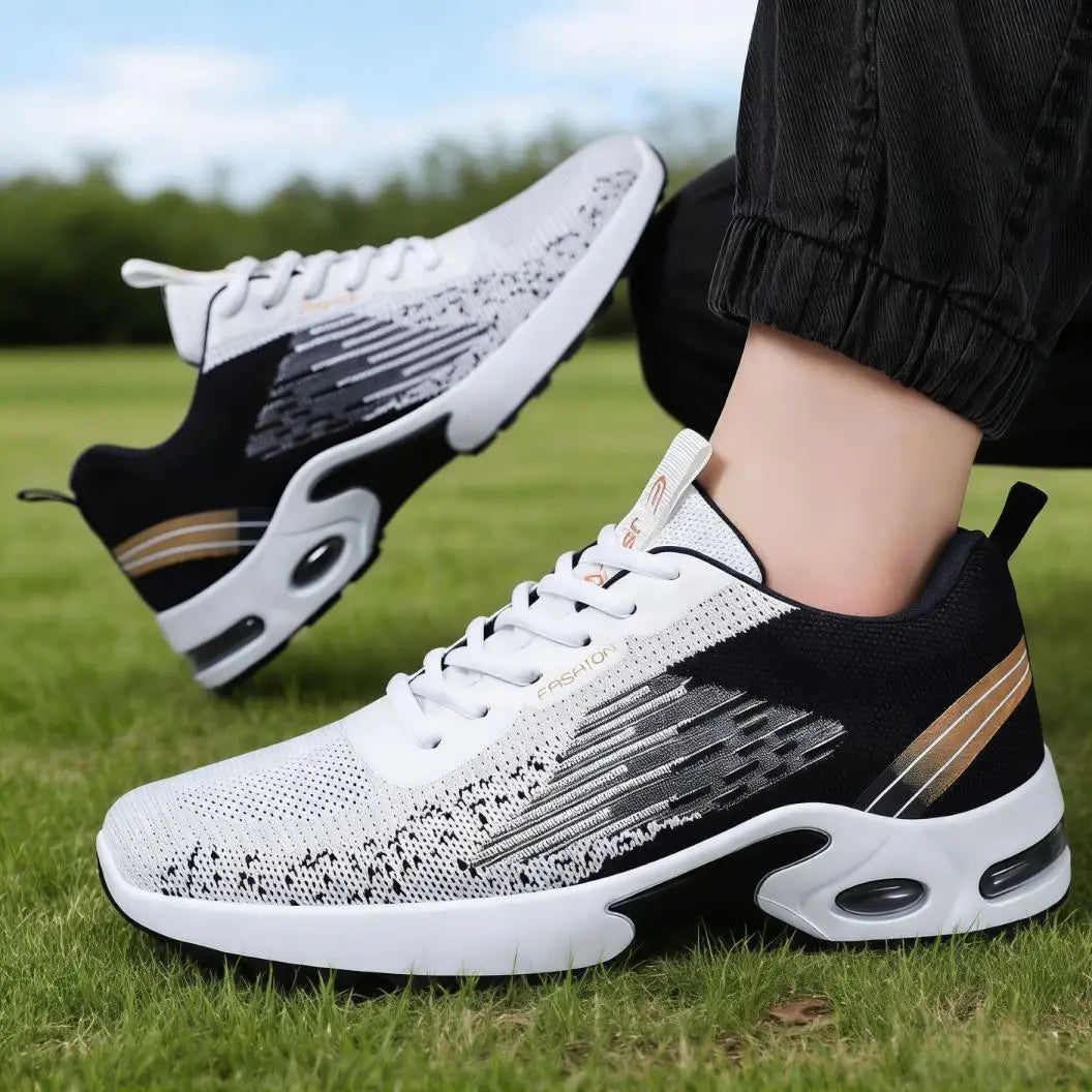 Men's Breathable Mesh Running Shoes Air Cushion Support