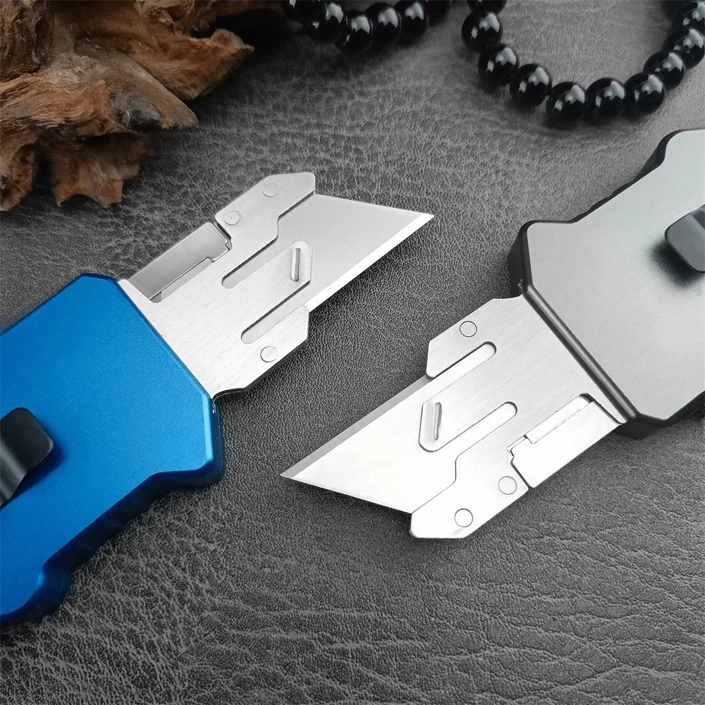 DIY Supplies Folding Knife 440C Blade Aluminum Handle Outdoor Tool