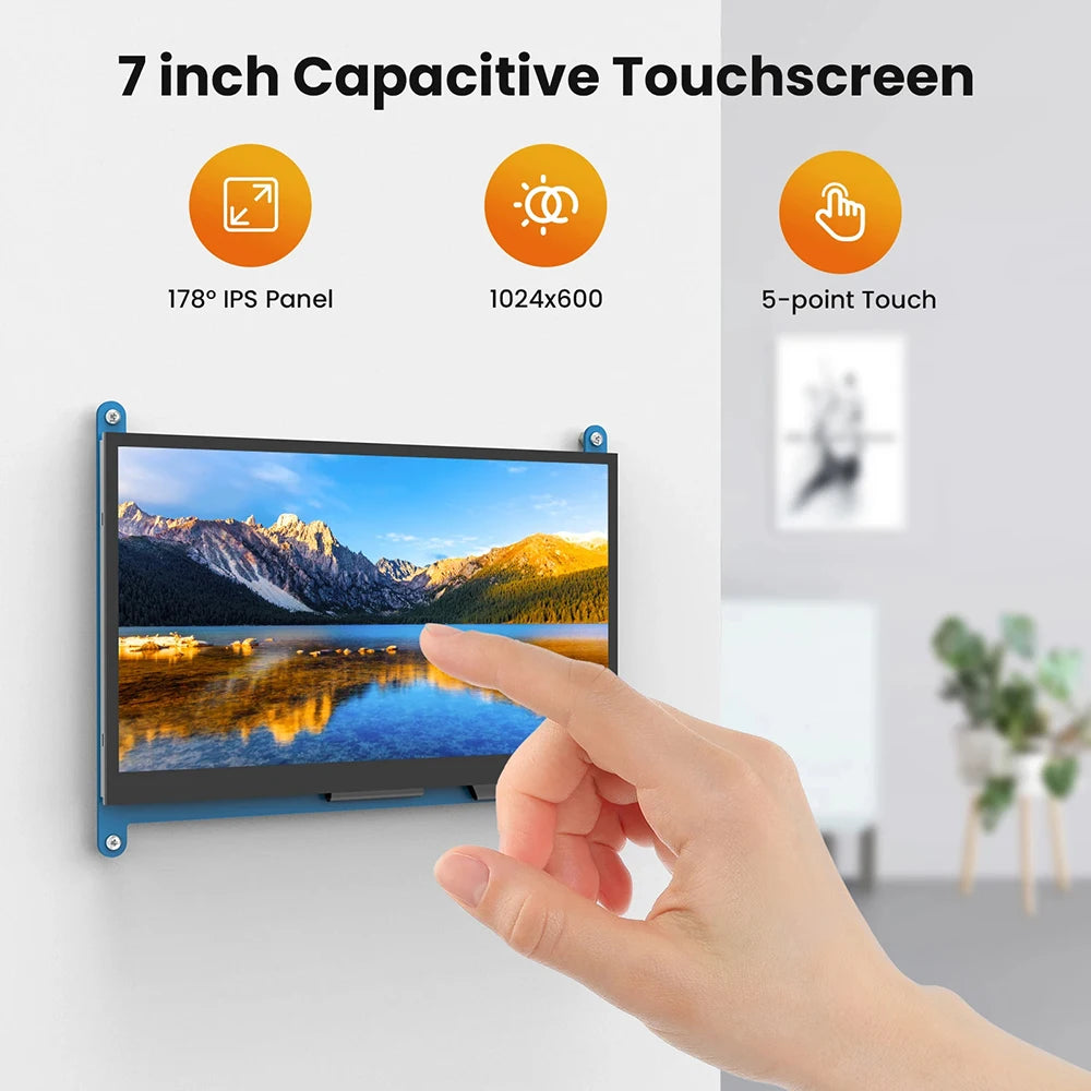Eyoyo Raspberry Pi Touchscreen Monitor 1024x600 IPS HDMI