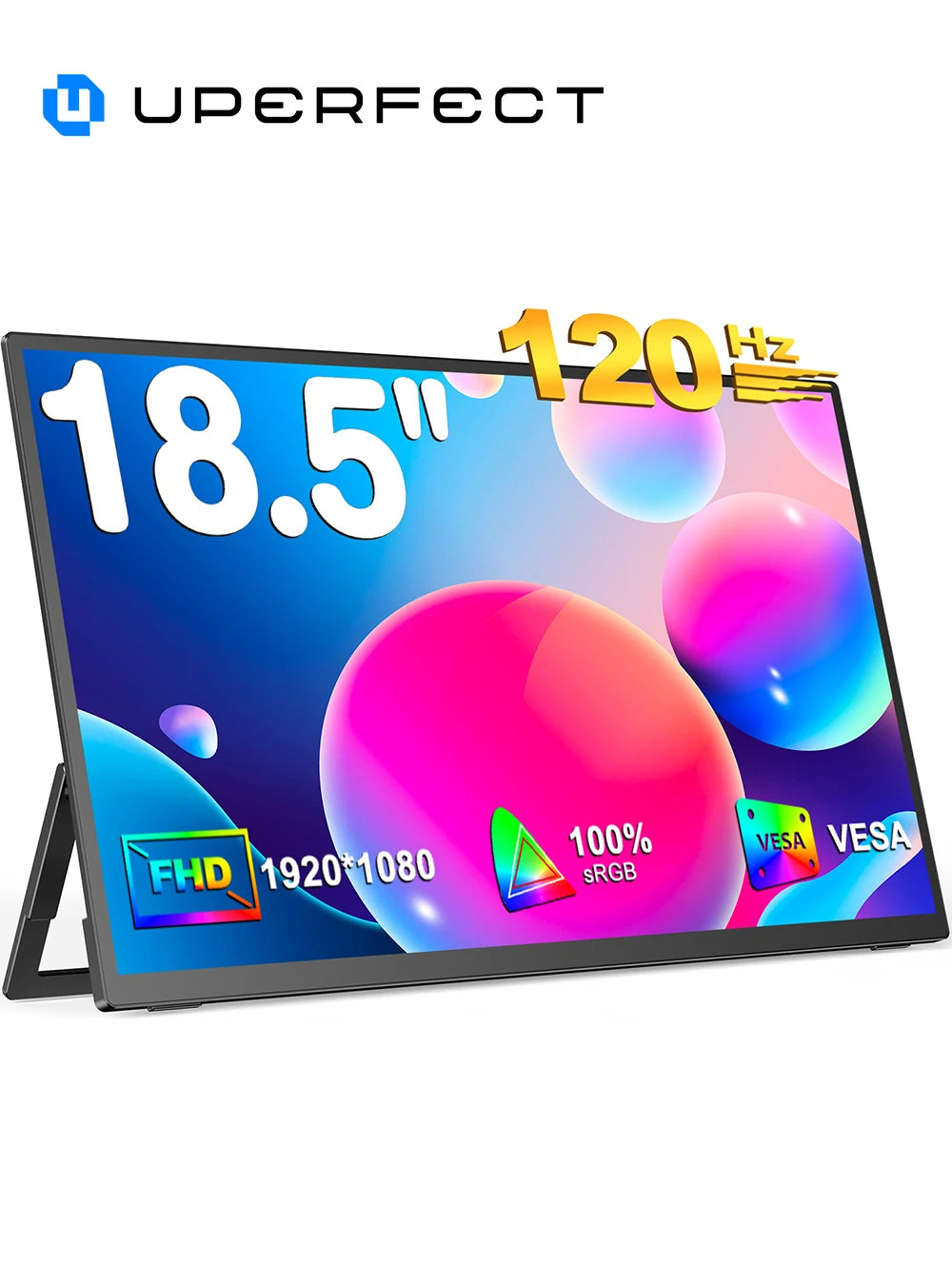 Uperfect 120Hz FHD IPS Monitor With HDMI USB C Speakers