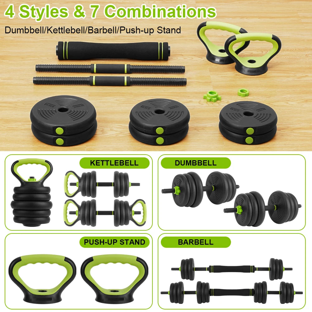 TWISTER.CK Adjustable Dumbbells 4in1 Weight Set for Home Gym