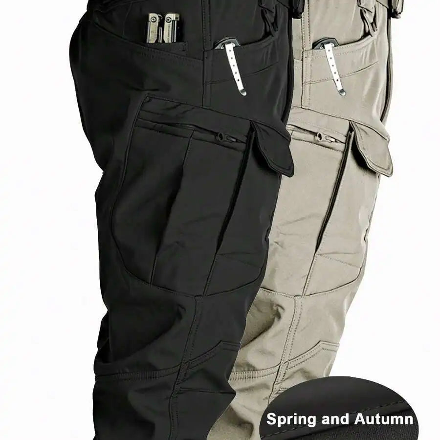 2-Pack Men’s Utility Cargo Trousers With Expandable Pockets, Lightweight Stretch Fabric, Comfortable For Daily Wear Spring