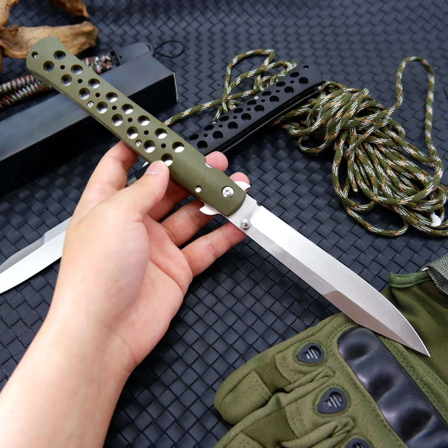 Ti Lite S35VN Tactical Folding Flipper Knife Outdoor Survival EDC