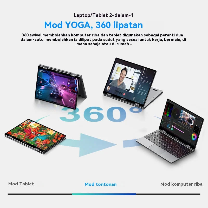 CHUWI MiniBook X 2-In-1 Laptop Intel N150 16GB 512GBSSD