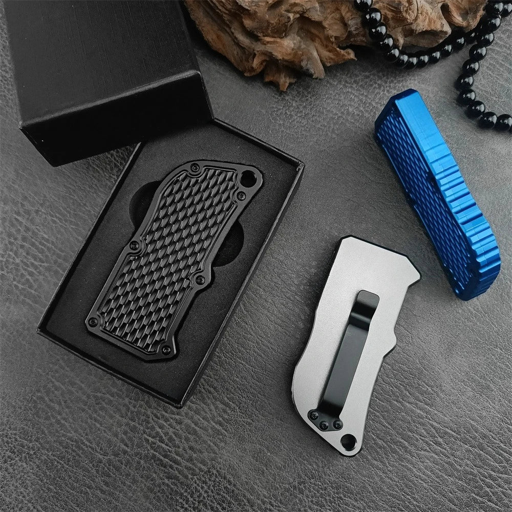 DIY Supplies Folding Knife 440C Blade Aluminum Handle Outdoor Tool