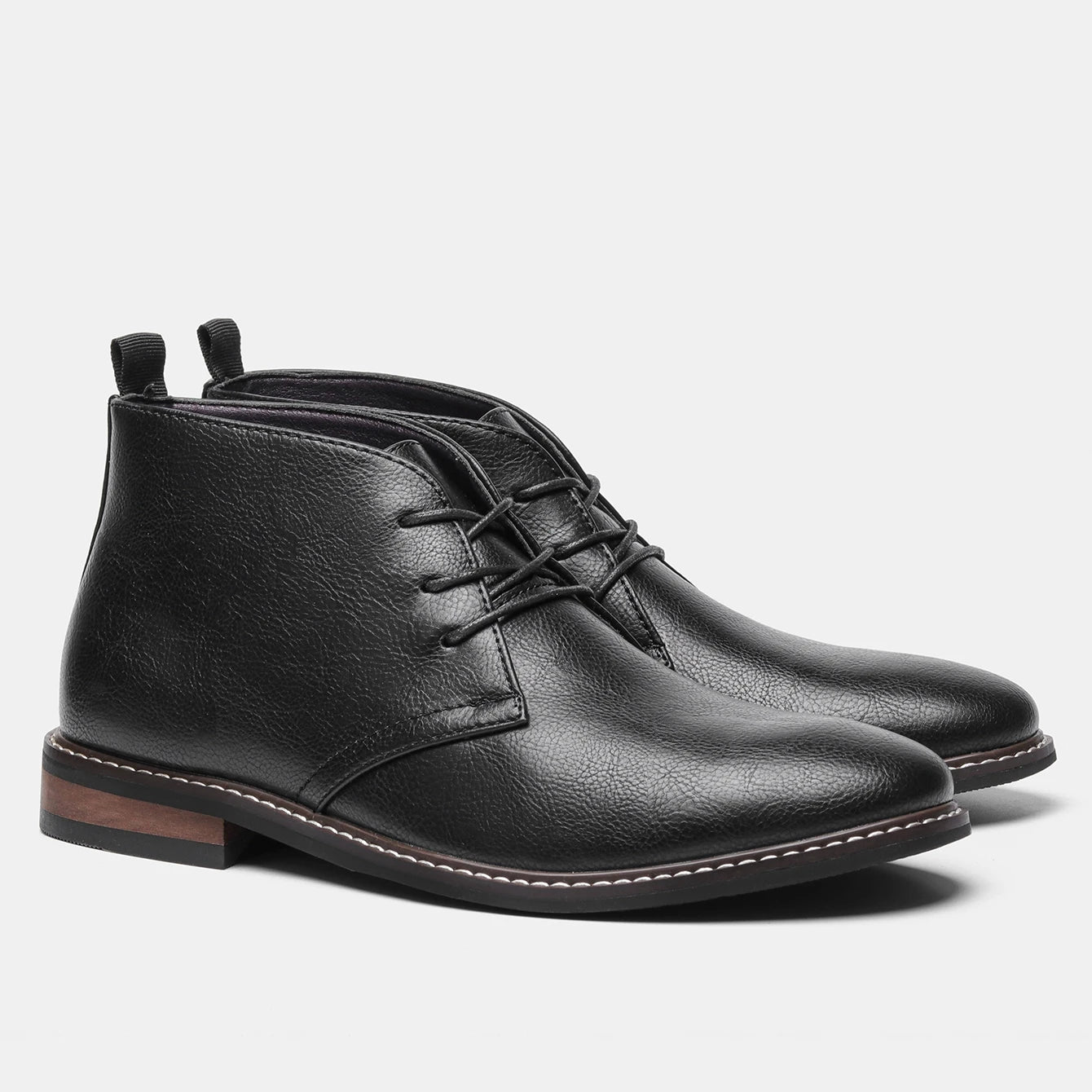 Hecrafted Mens Casual Desert Boots Lace Up Outdoor Walking Shoes
