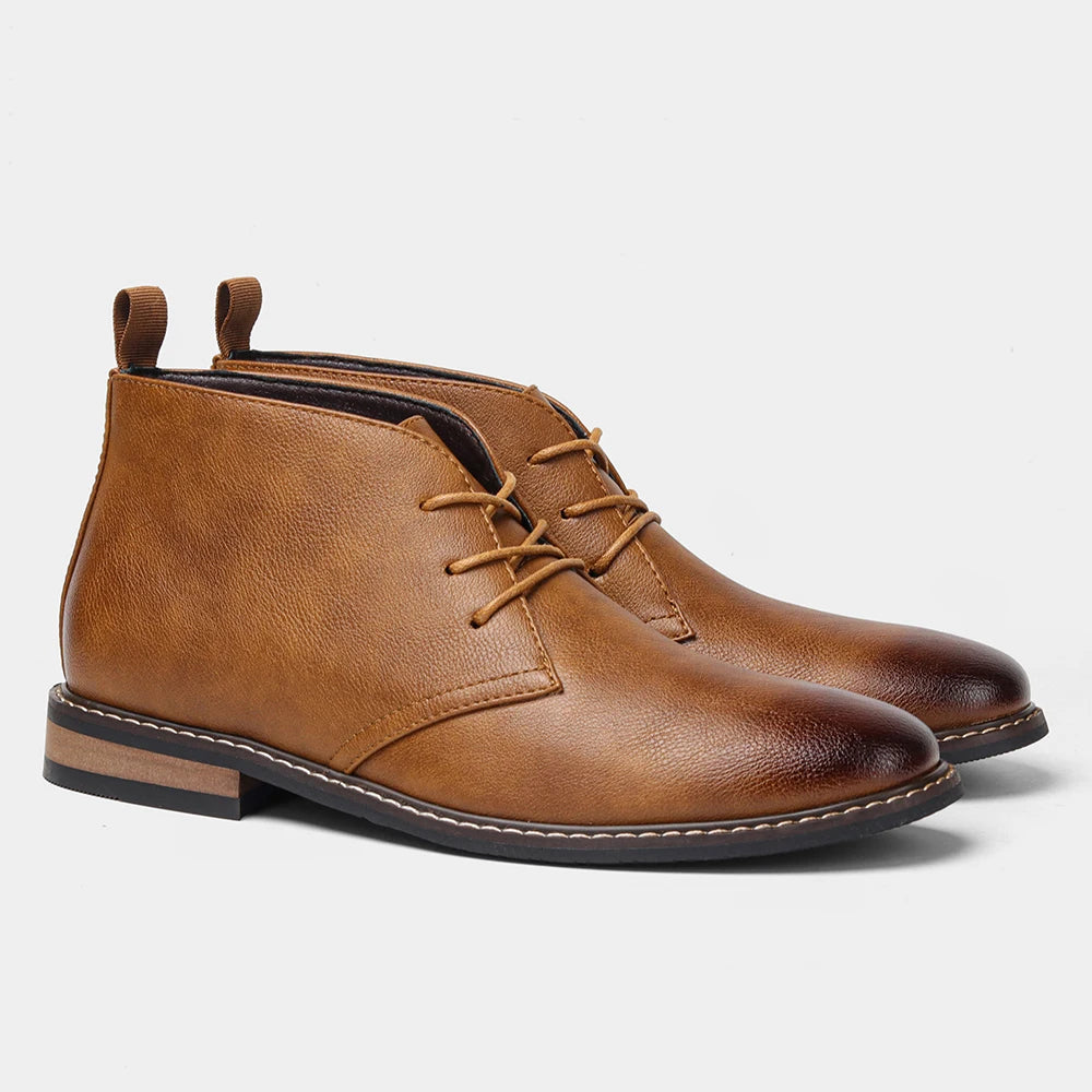 Hecrafted Suede Chukka Boots Men Desert Casual Comfort